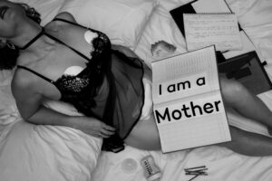mother recovering from a caesarean section 